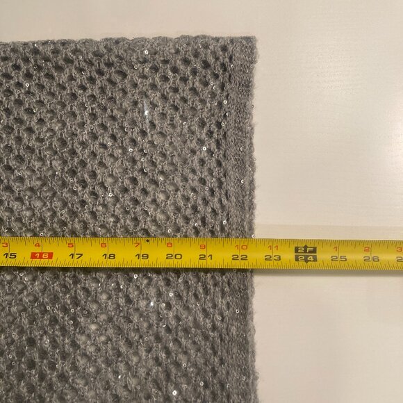 Grey Sparkly Mesh Tube Scarf - Picture 5 of 6